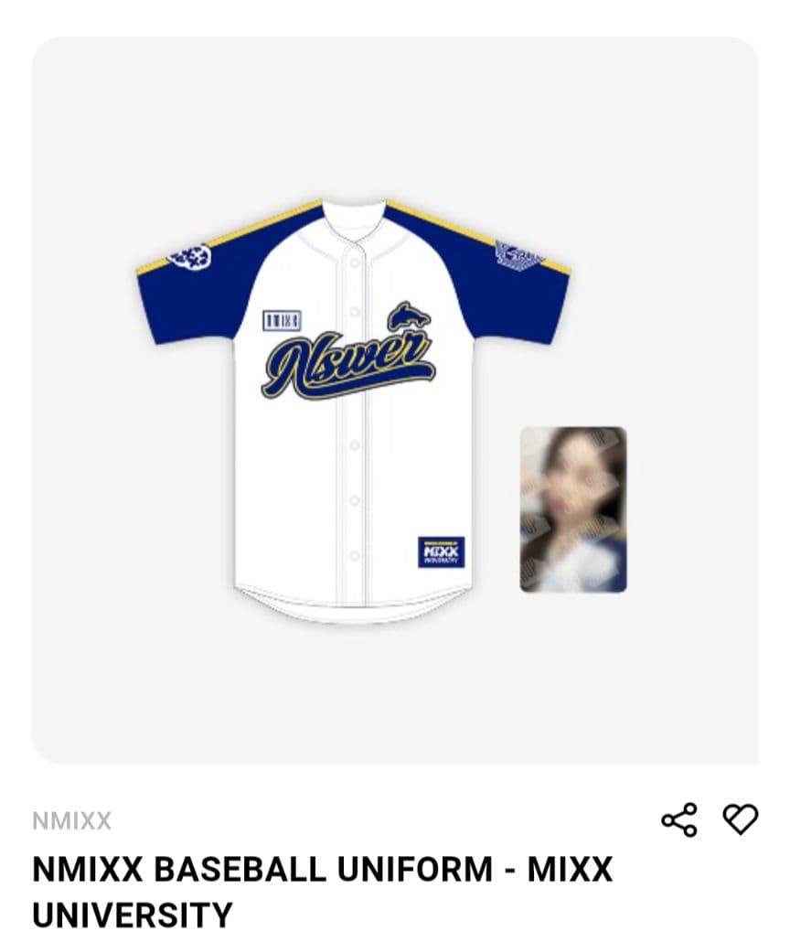 NMIXX ジウ　ベースボール ユニフォーム　ペンコン　新品未開封