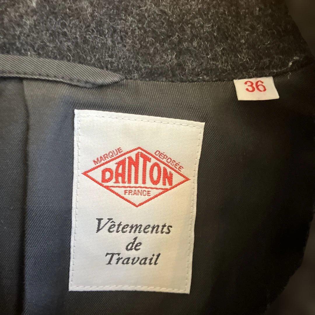 ダントン　ウールモッサ　コート　メンズ　新品　S 36 チャコールグレー