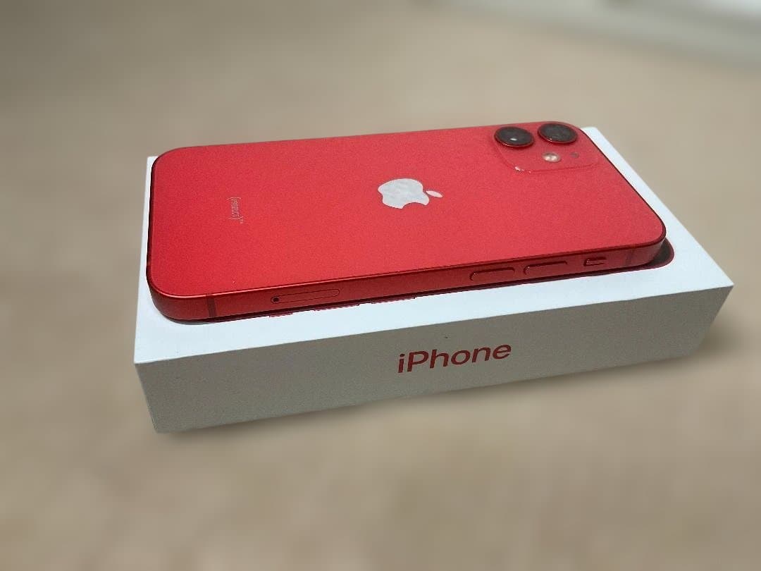 中古美品稼働品Apple iPhone 12 (PRODUCT)RED 64GB