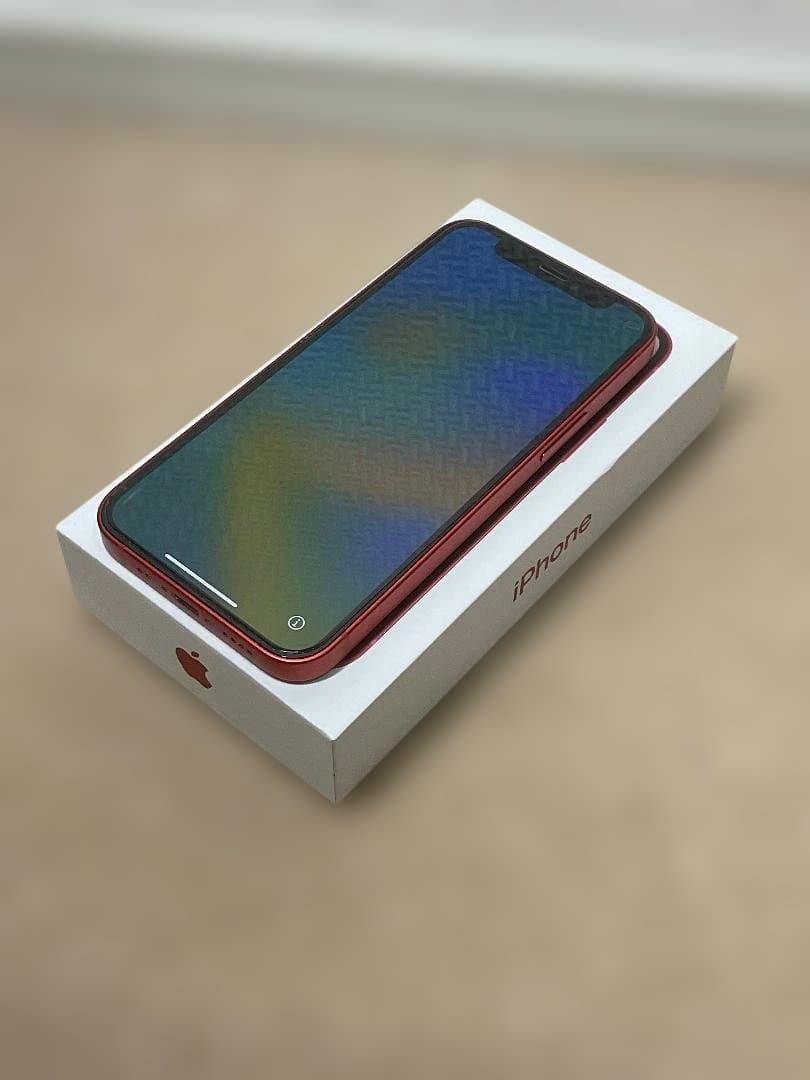 中古美品稼働品Apple iPhone 12 (PRODUCT)RED 64GB