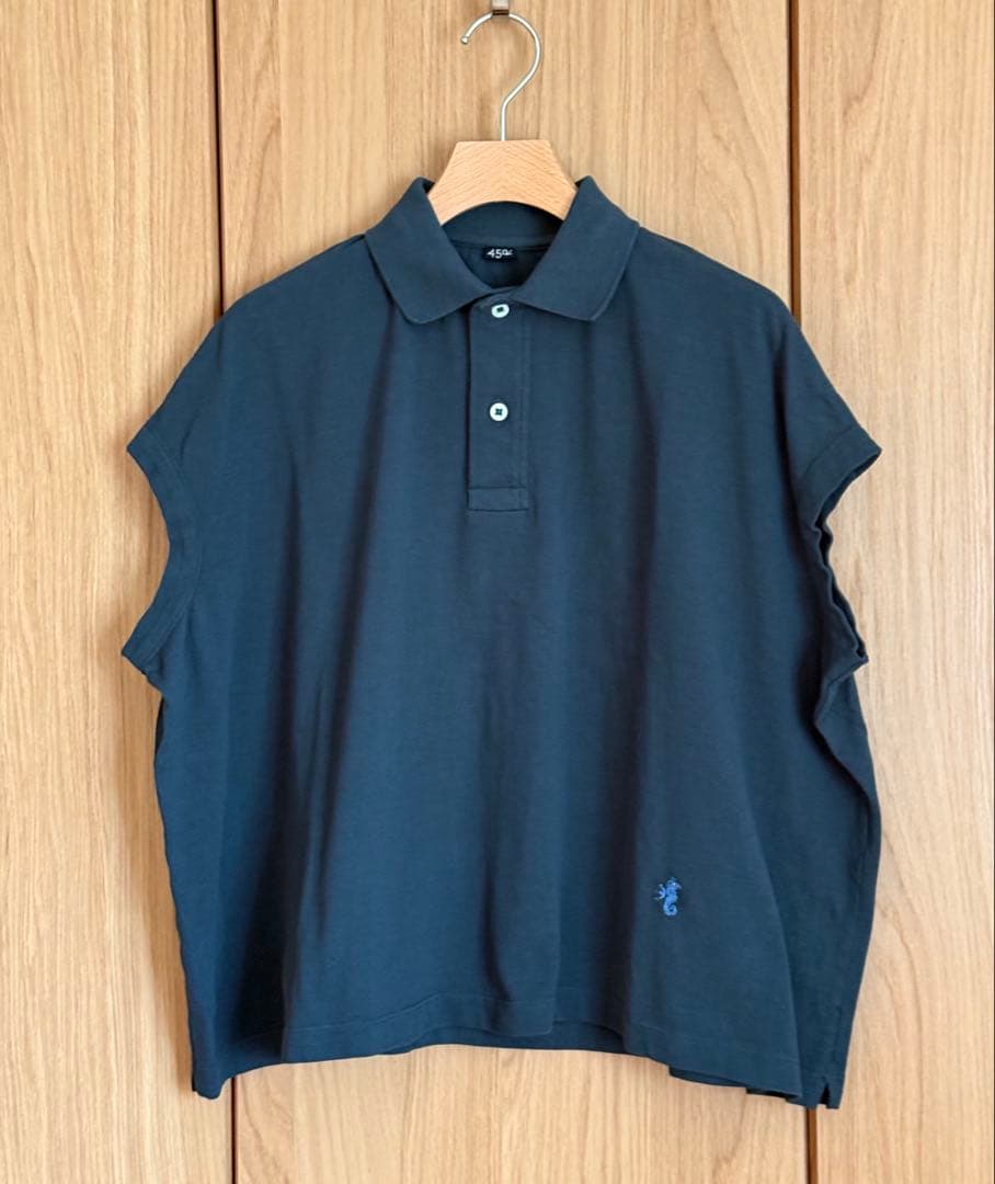 45R カノコのMキャミポロ グリーン