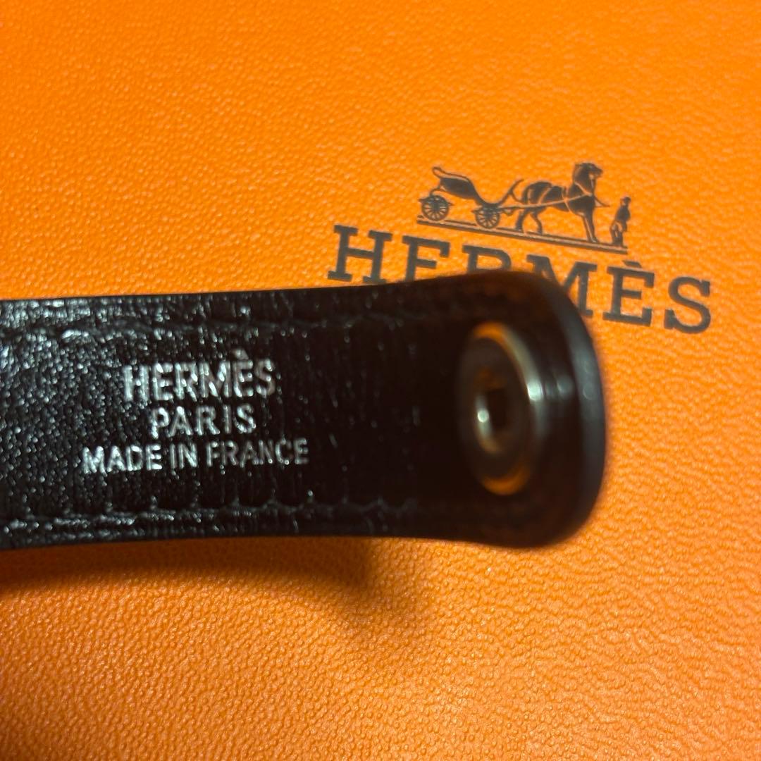 ◆エルメス HERMES グローブホルダー ブラック シルバー 美品