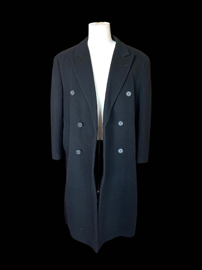 【カシミヤ】チェスターコート ダブルチェスター　ロングコート ダブルブレスト