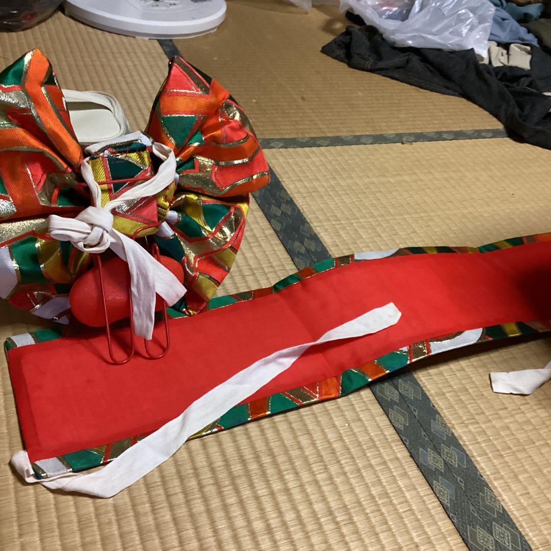 七五三七歳用のフルセット　帯幅17センチ　草履21センチ