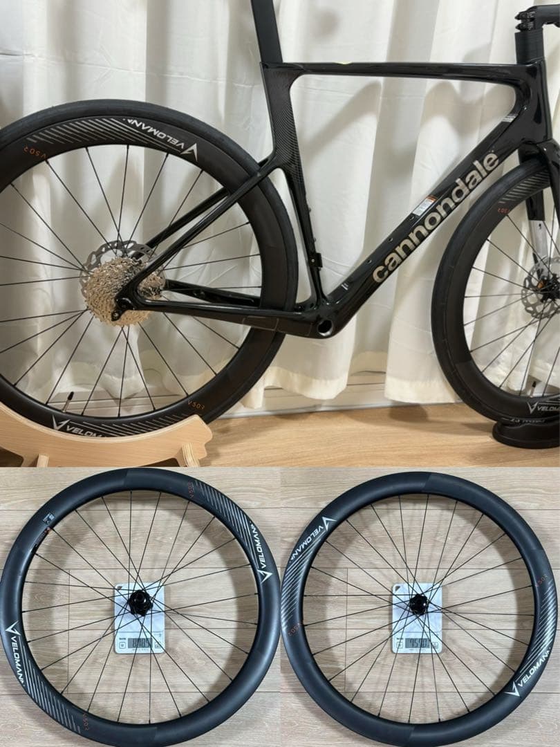 Velomann V50R カーボン チューブレスレディ ホイールセット シマノ