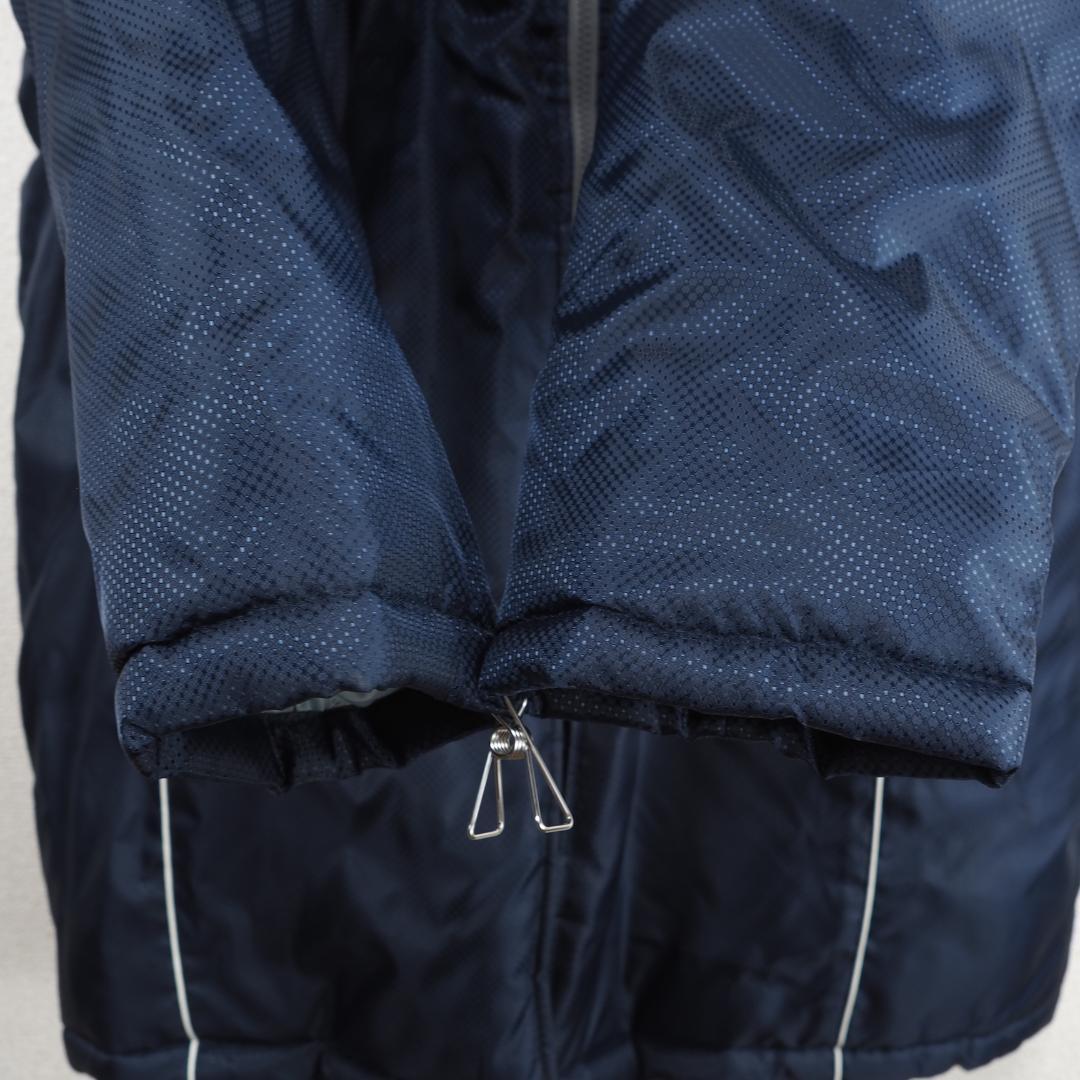 G8446*MIZUNO ミズノ☆ワンポイント☆ベンチコート☆紺ネイビー☆F