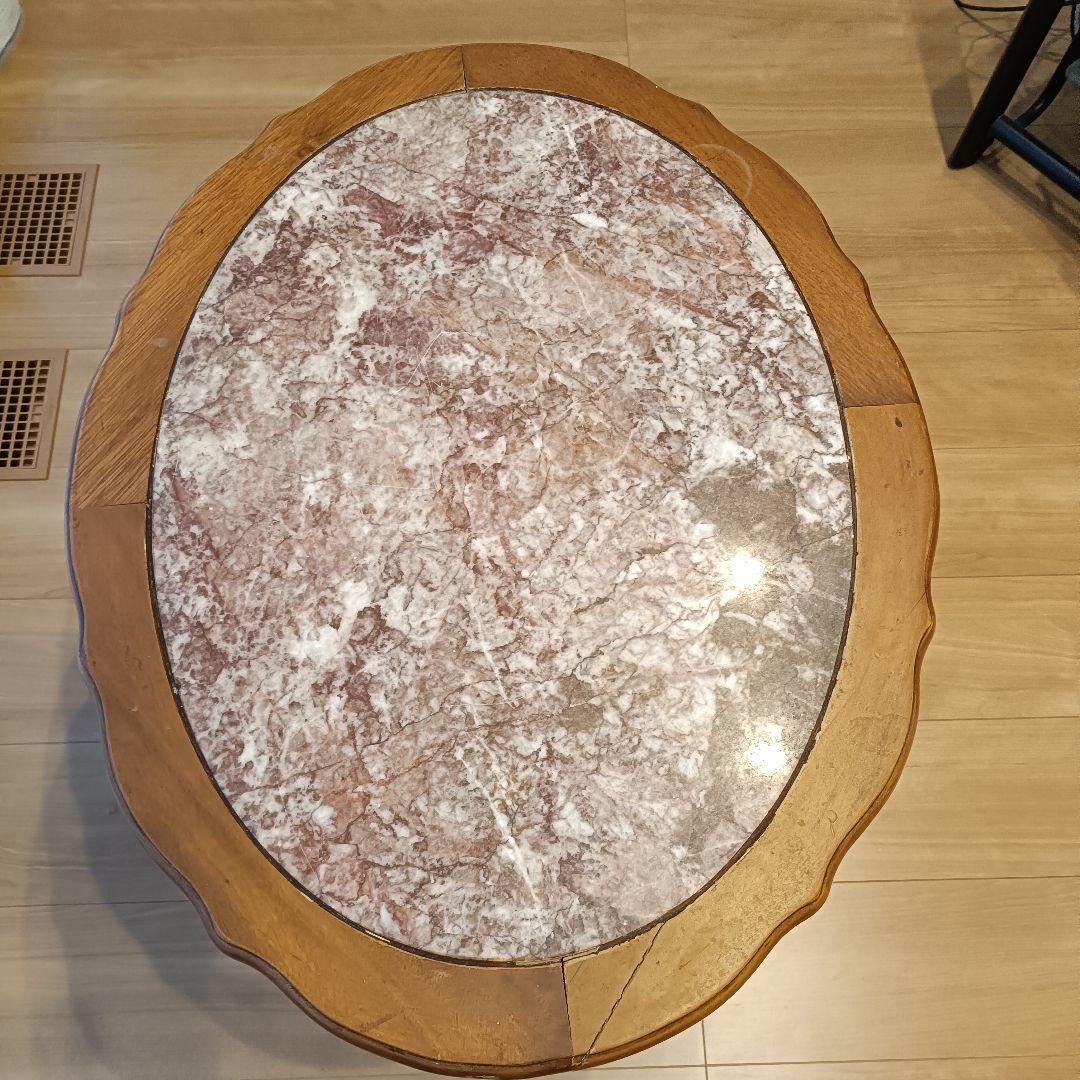 大理石 サイドテーブル 猫脚 アンティーク ヴィンテージ ロココ 飾り 西洋家具