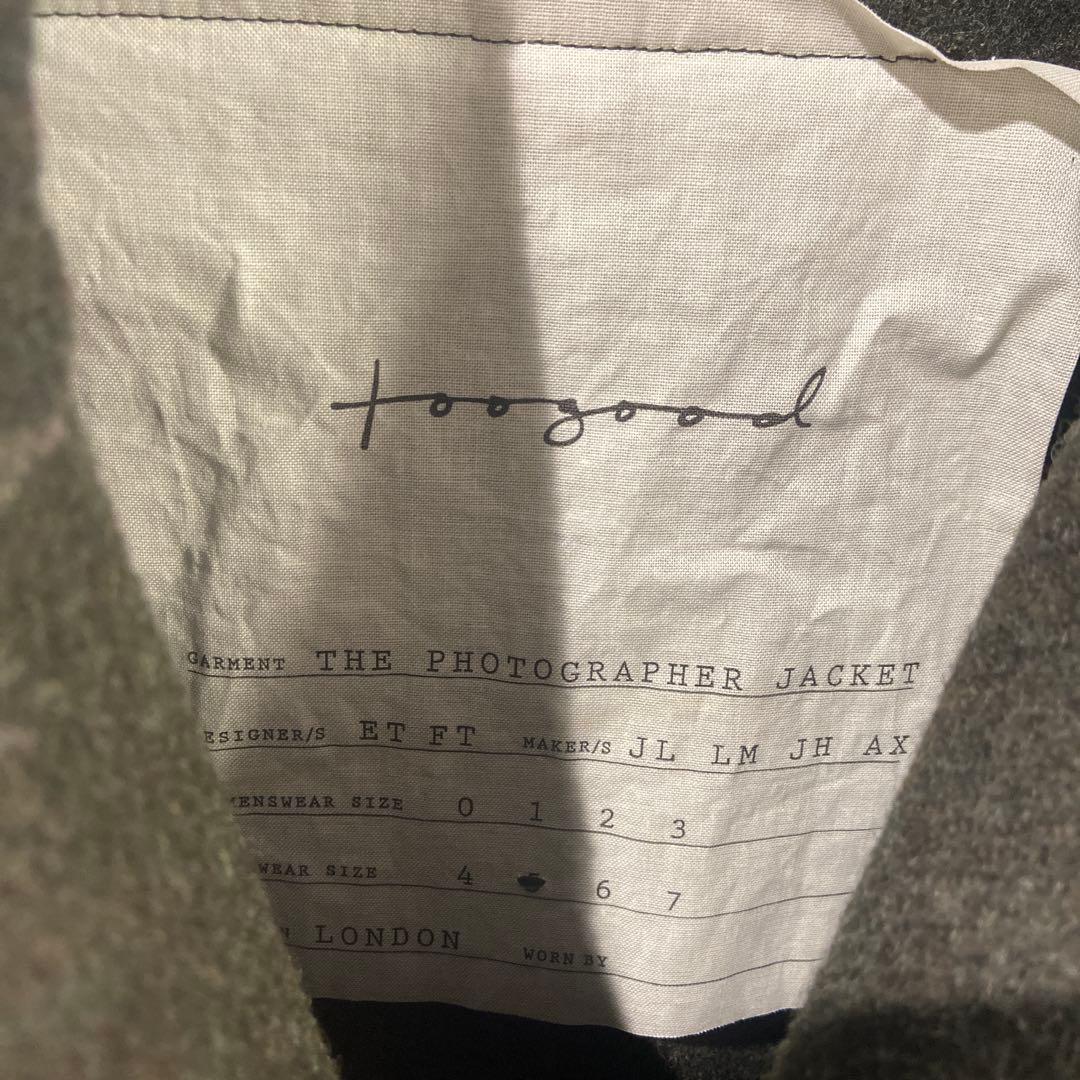 toogood THE PHOTOGRAPHER JACKET サイズ5