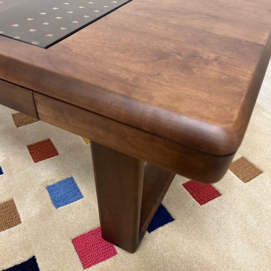 かおりん 新品☆センターテーブル リビングテーブル ガラステーブル 木製