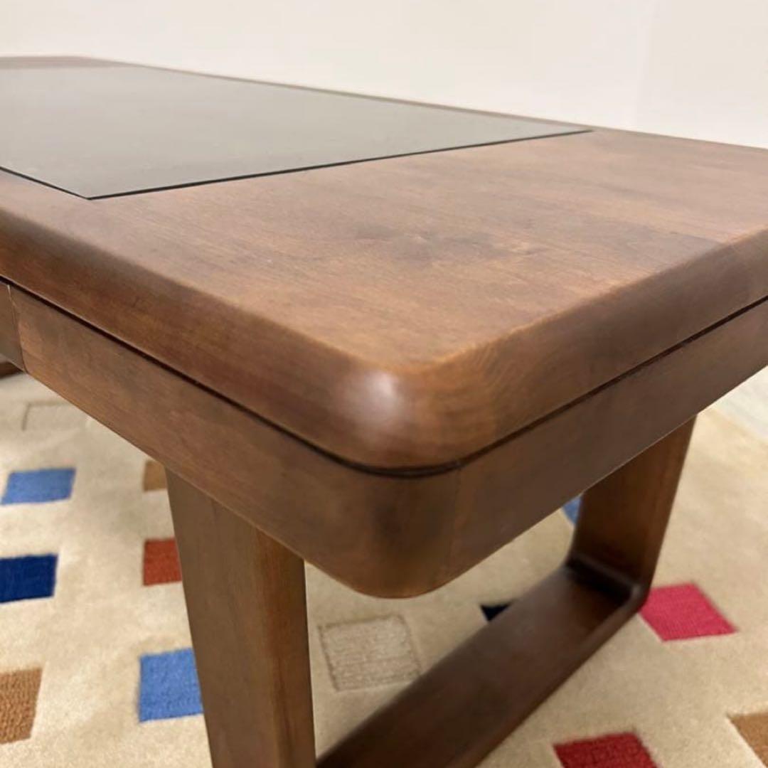 かおりん 新品☆センターテーブル リビングテーブル ガラステーブル 木製