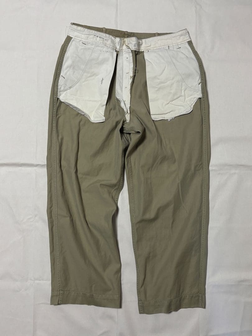 40’sオリジナル 45カーキ U.S.ARMY M45 両玉縁 尿素ボタン