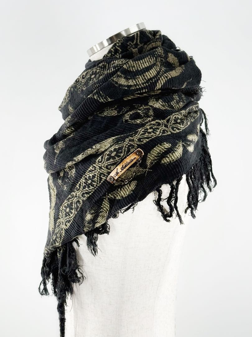 14th Addiction アフガン巻き アレンジマフラー 大判ストール