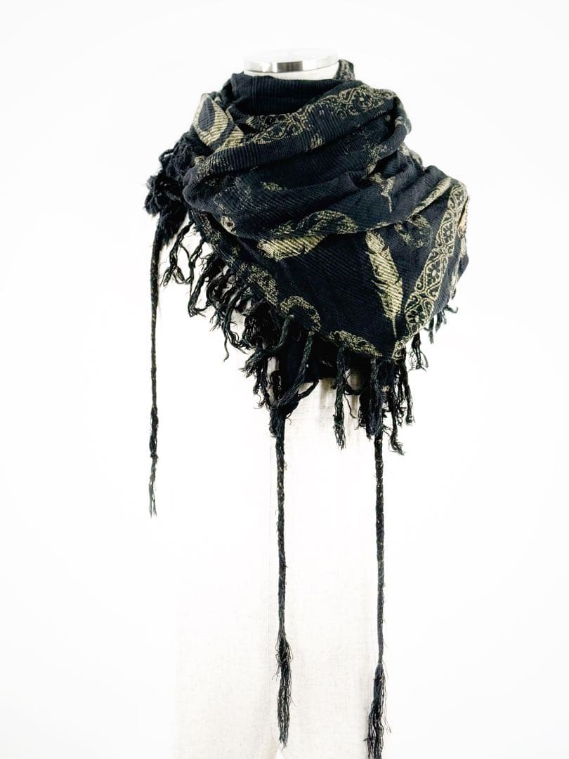 14th Addiction アフガン巻き アレンジマフラー 大判ストール