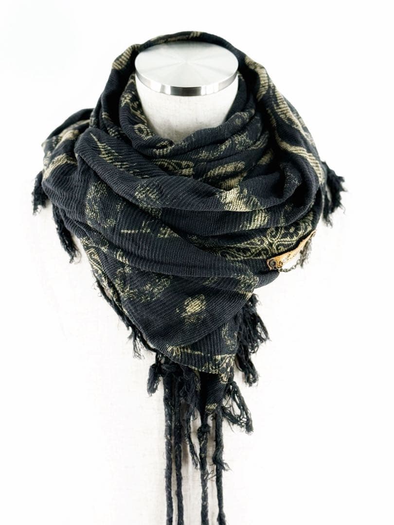 14th Addiction アフガン巻き アレンジマフラー 大判ストール