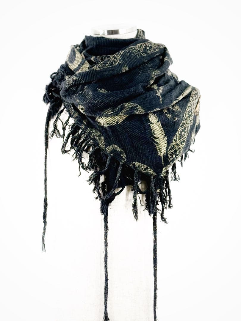 14th Addiction アフガン巻き アレンジマフラー 大判ストール