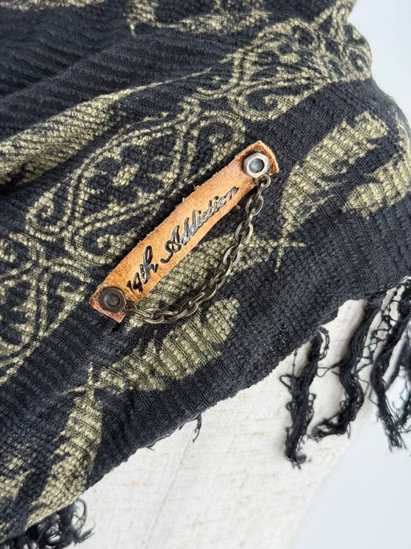 14th Addiction アフガン巻き アレンジマフラー 大判ストール