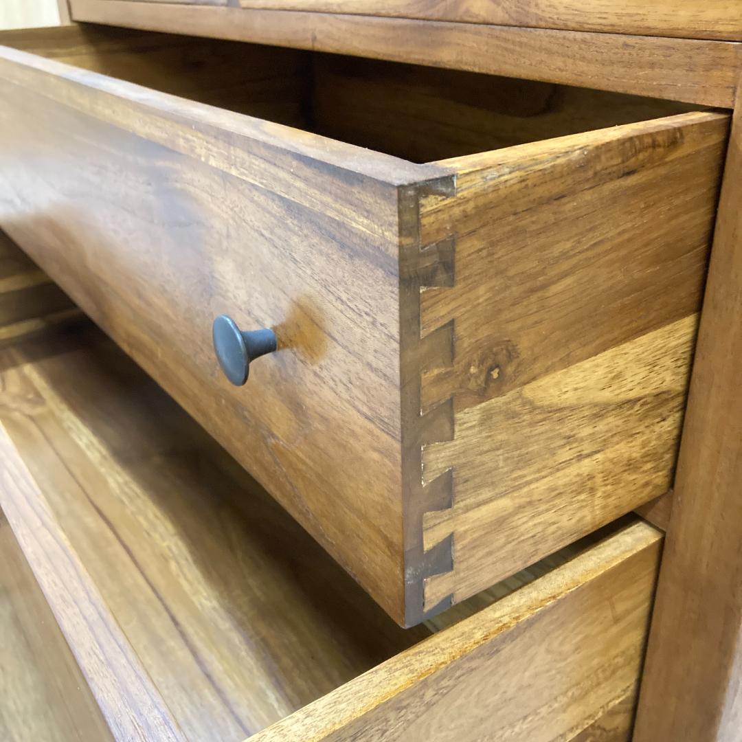 ４段チェスト　チーク　アジアン　無垢　整理箪笥