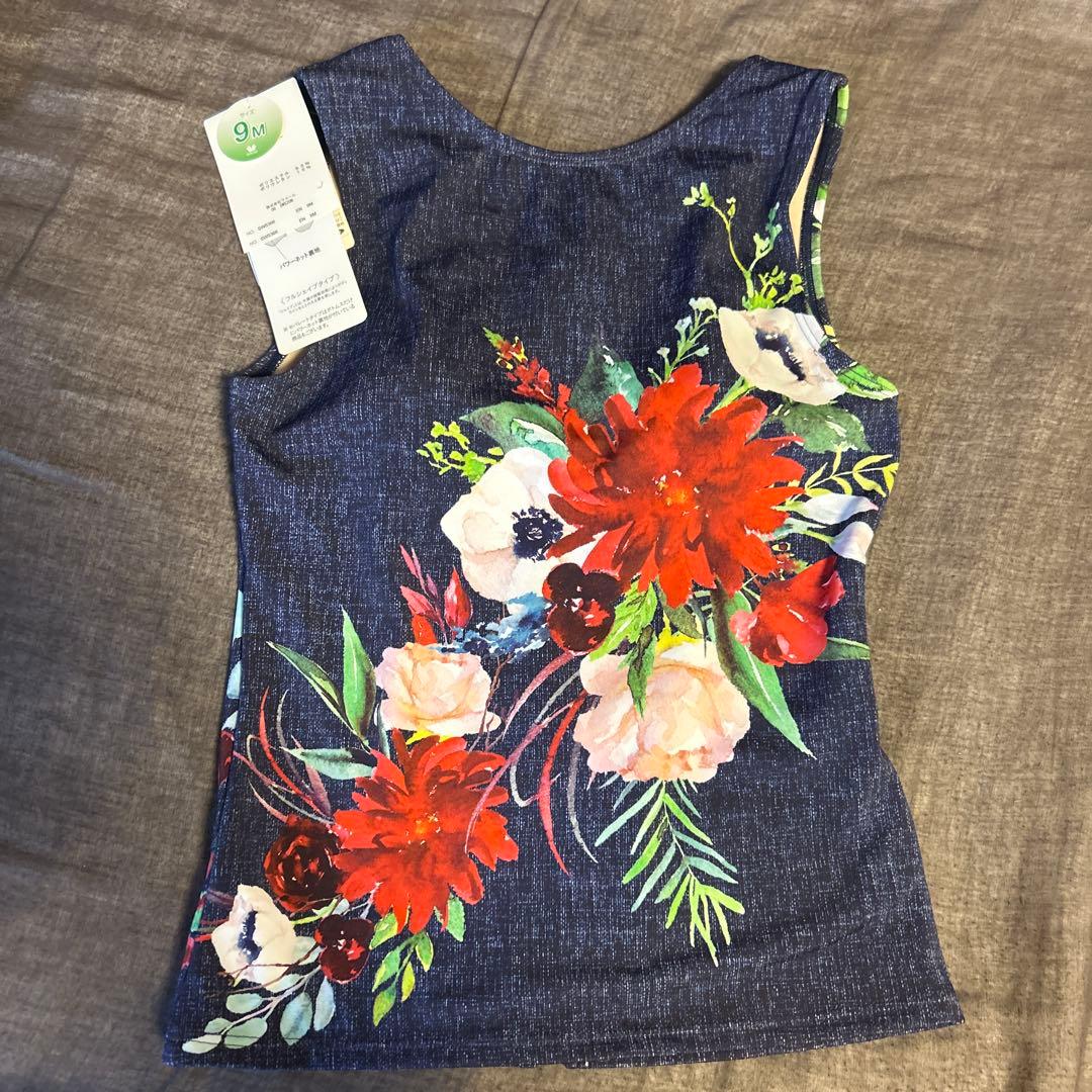 WACOAL フラワープリント水着 9M