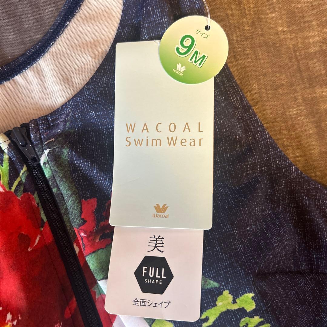 WACOAL フラワープリント水着 9M