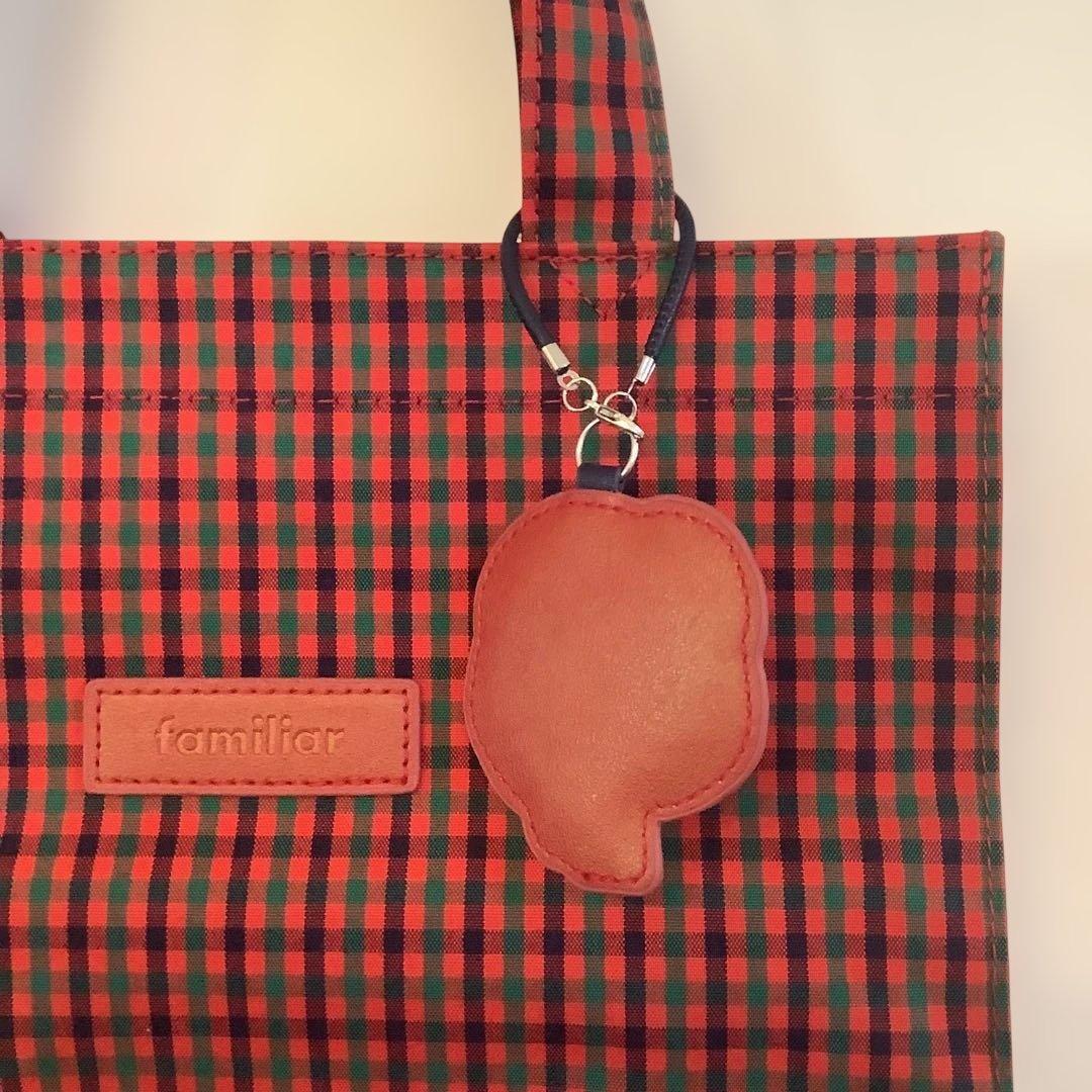 【新品タグ付き】　familiar チェック柄トートバッグ
