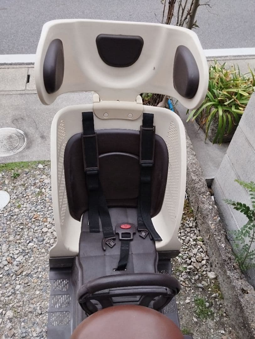 【ブリジストン】緑色シティサイクル チャイルドシート付き 子供乗せ自転車