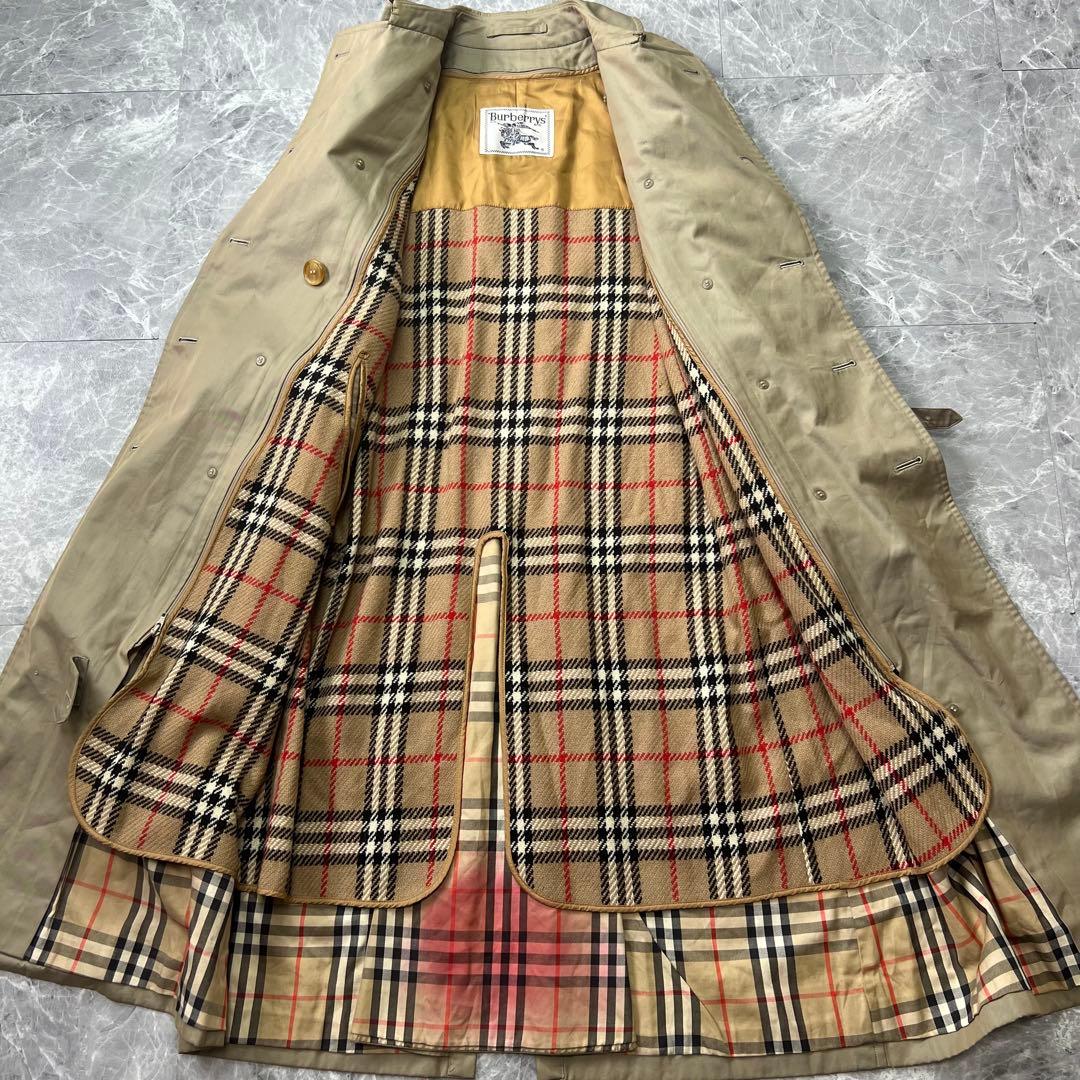 バーバリー♡トレンチコート　ベルト　ライナー　カーキ　ノバチェック　L相当