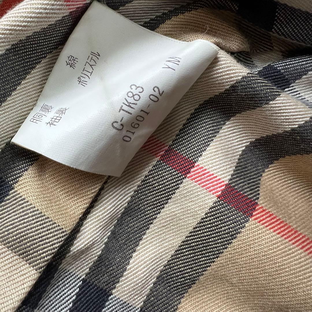 バーバリー♡トレンチコート　ベルト　ライナー　カーキ　ノバチェック　L相当