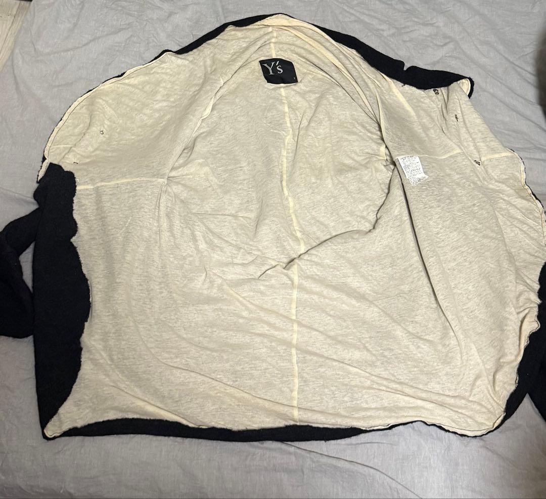 希少・ Y's ワイズ　ヨウジヤマモト　変形ジャケット　ブラック