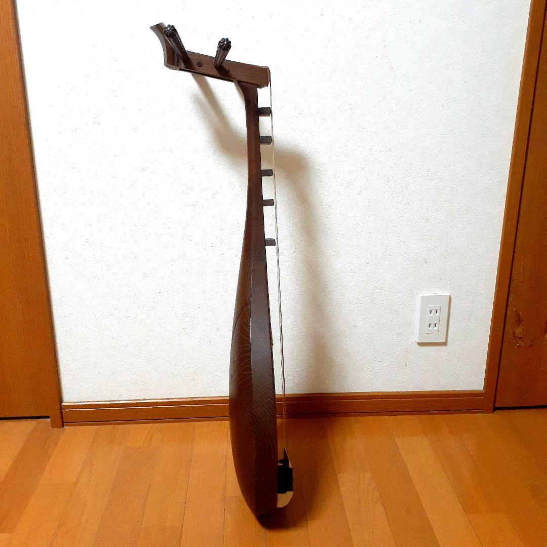 百*花様 筑前琵琶／四弦五柱／撥・大正時代の楽譜？あり／超レア