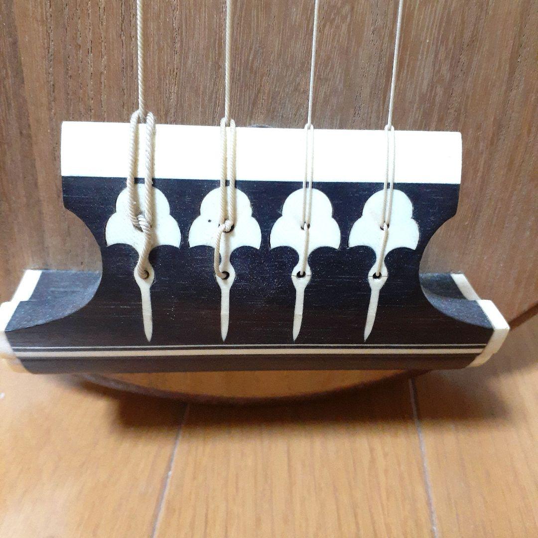 百*花様 筑前琵琶／四弦五柱／撥・大正時代の楽譜？あり／超レア