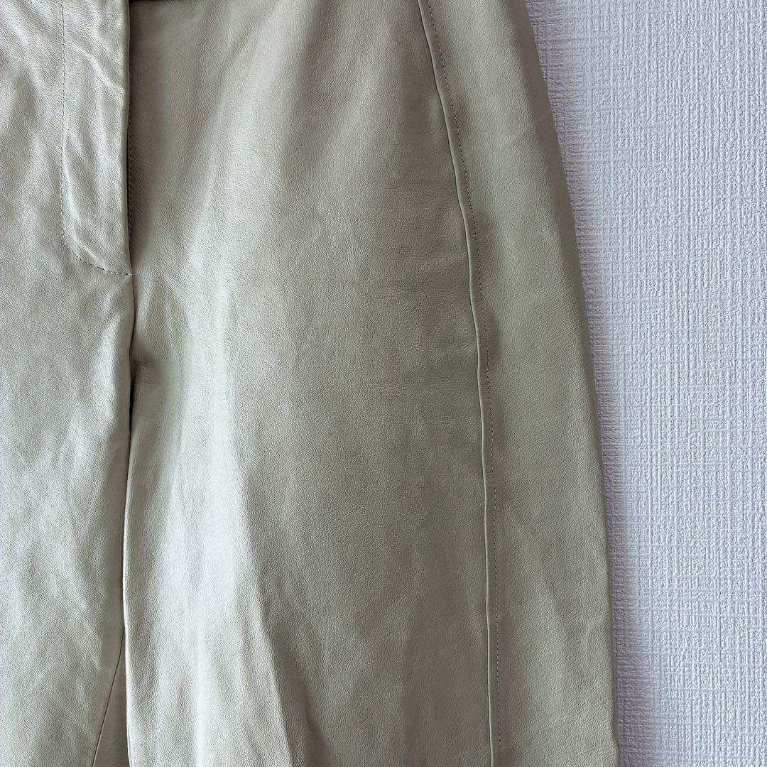 90's ヴィンテージChadwicks レザー ワークパンツ オフホワイト 白