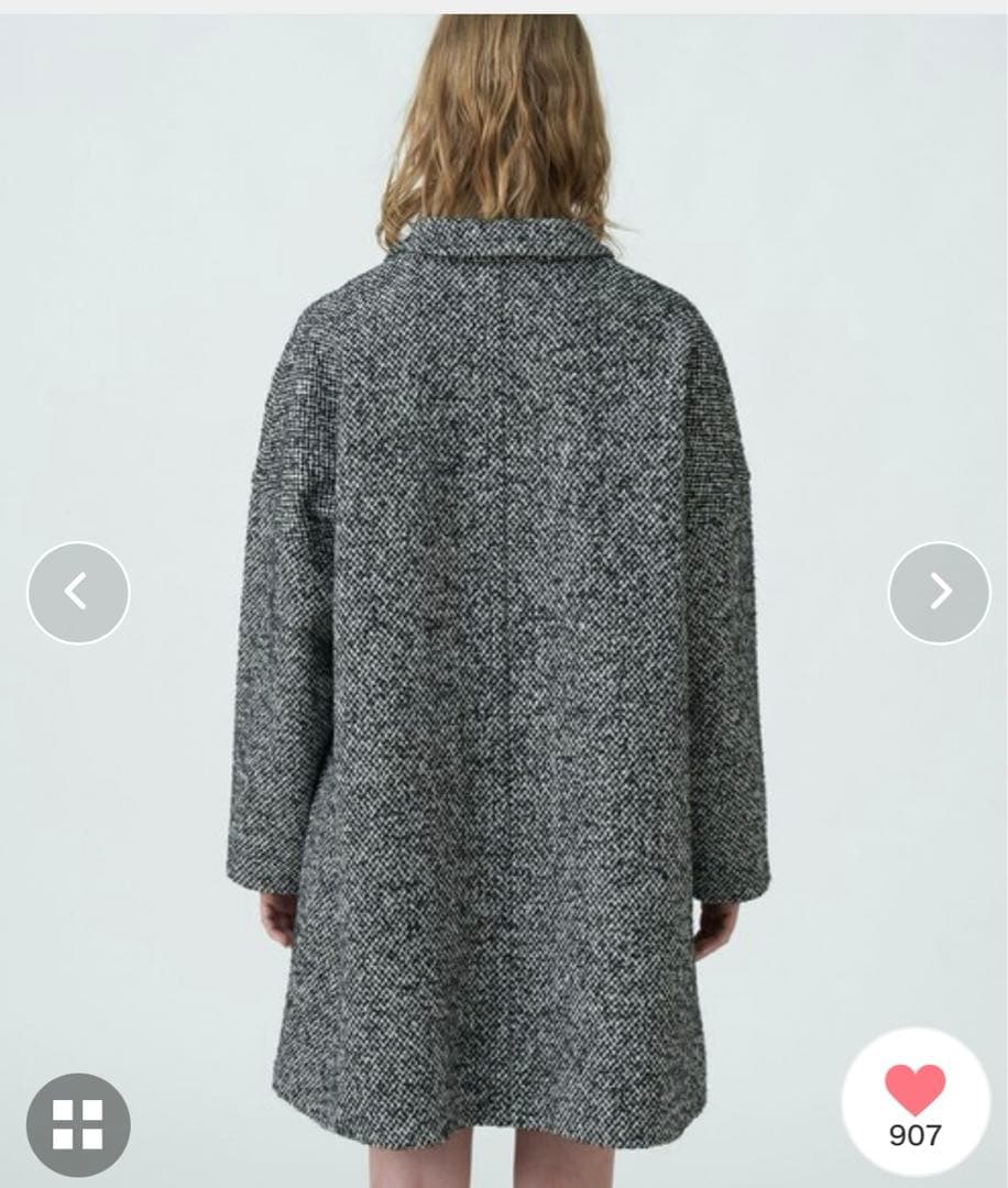 トゥモローランド　マカフィー　ブロークンツイード オーバーサイズドコート