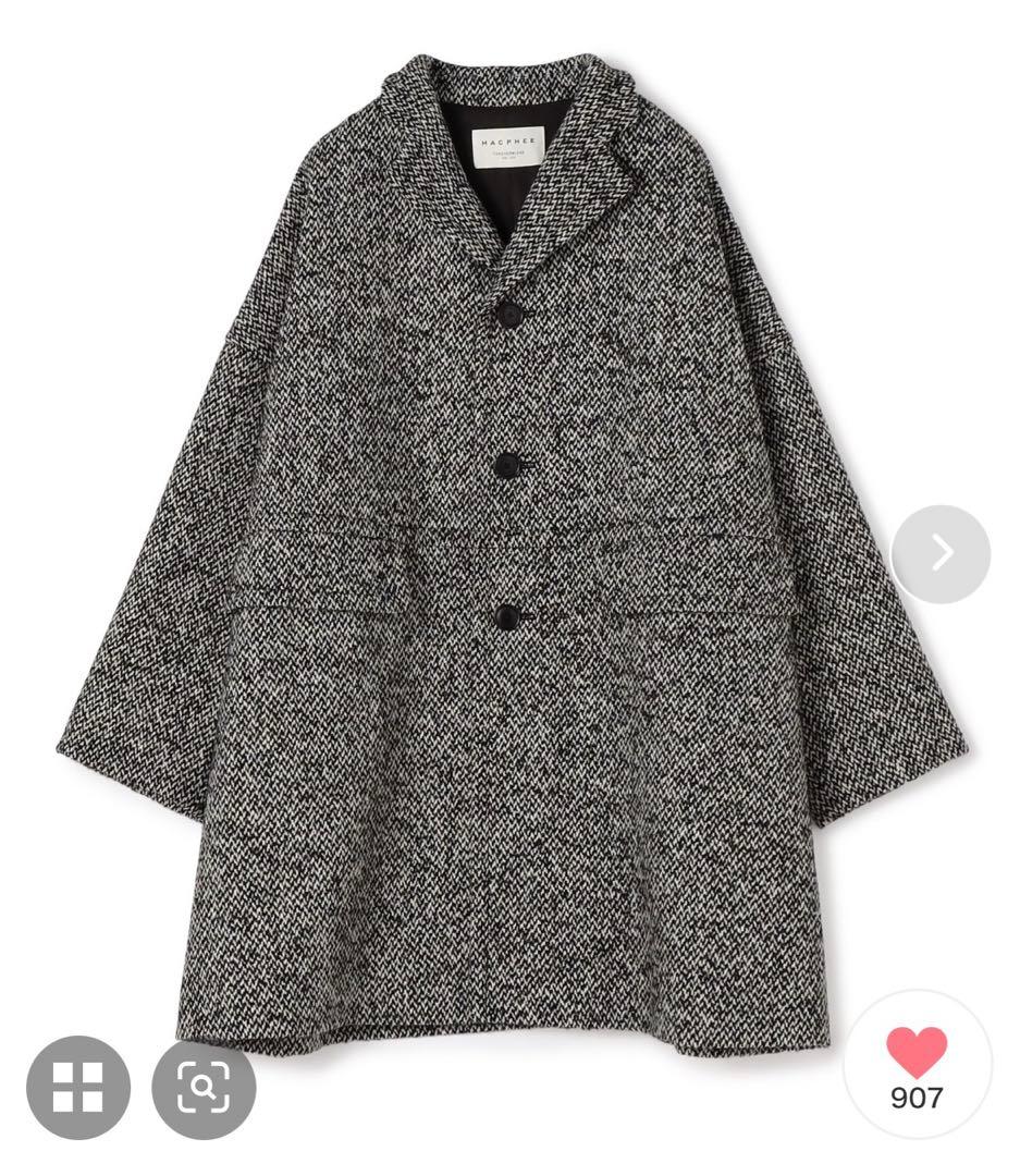 トゥモローランド　マカフィー　ブロークンツイード オーバーサイズドコート