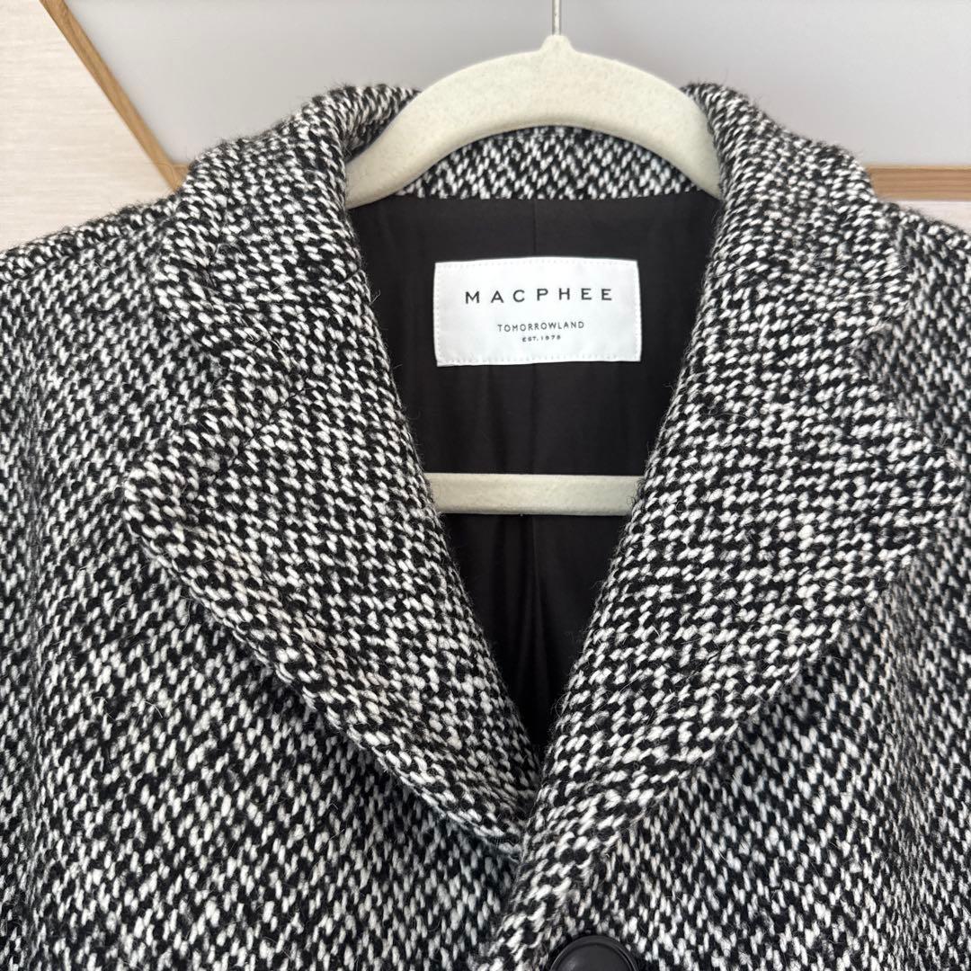トゥモローランド　マカフィー　ブロークンツイード オーバーサイズドコート