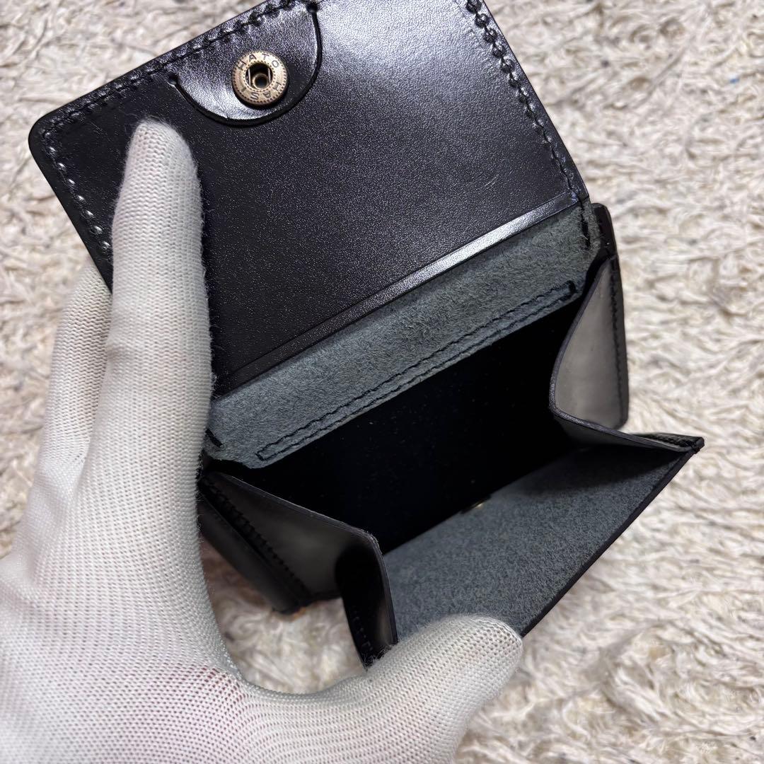 極美品✨Roter マネークリップ　ゴールド金具　レザー　ブラック　2つ折り財布