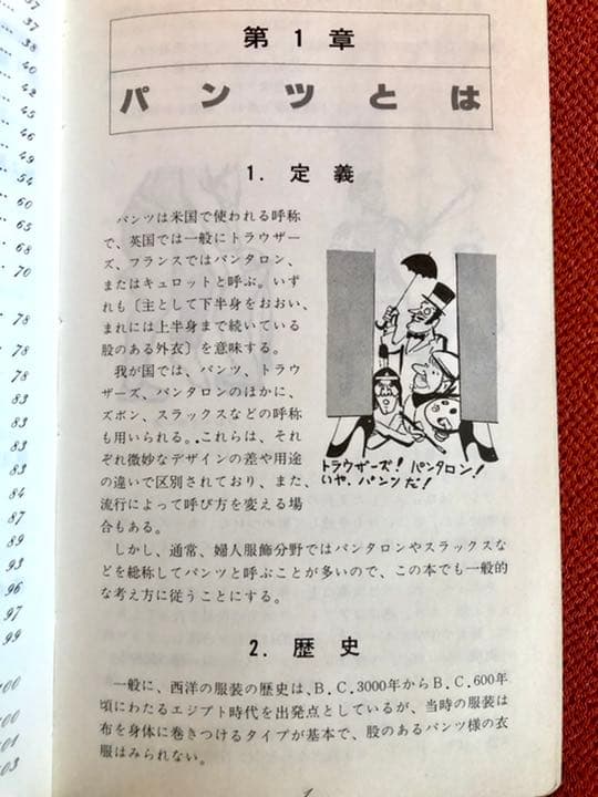 パンツ・ハンドブック サンケイマーケティング 昭和56年10月24日発行初版