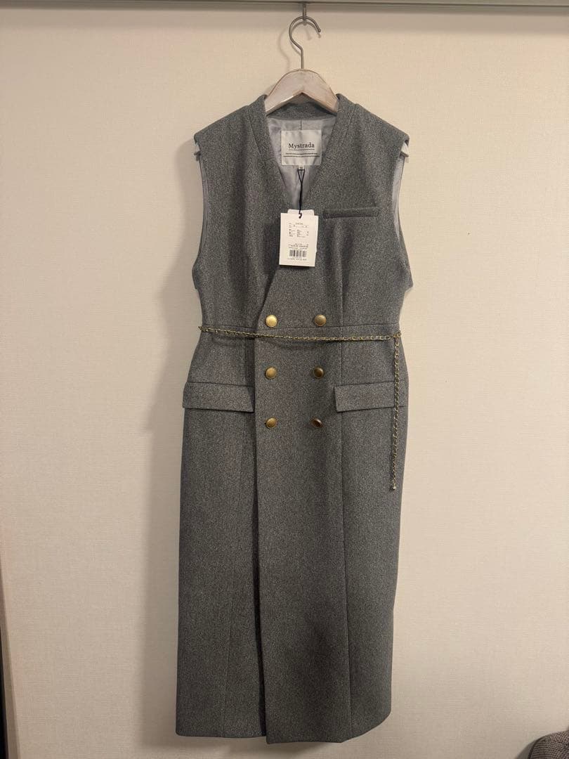 Mystrada トレンチジレワンピース M グレー