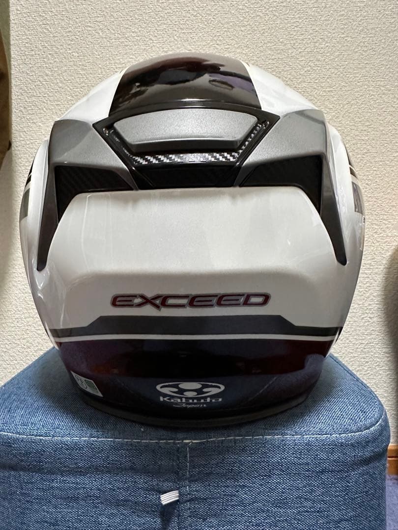 Kabuto エクシード　optionシールド付　赤/白　Mサイズ