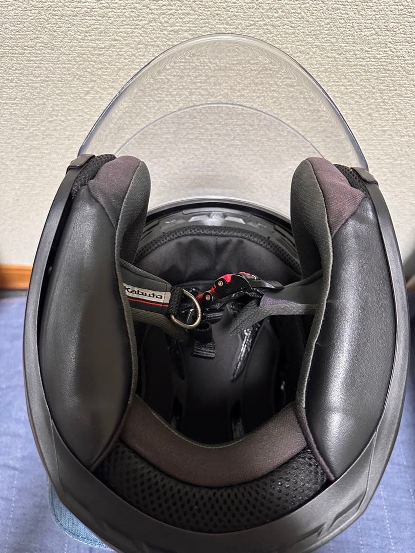 Kabuto エクシード　optionシールド付　赤/白　Mサイズ