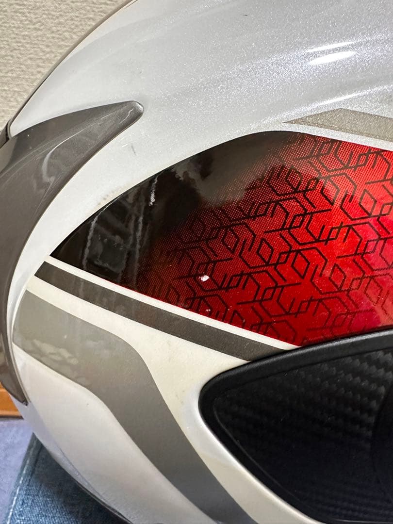 Kabuto エクシード　optionシールド付　赤/白　Mサイズ