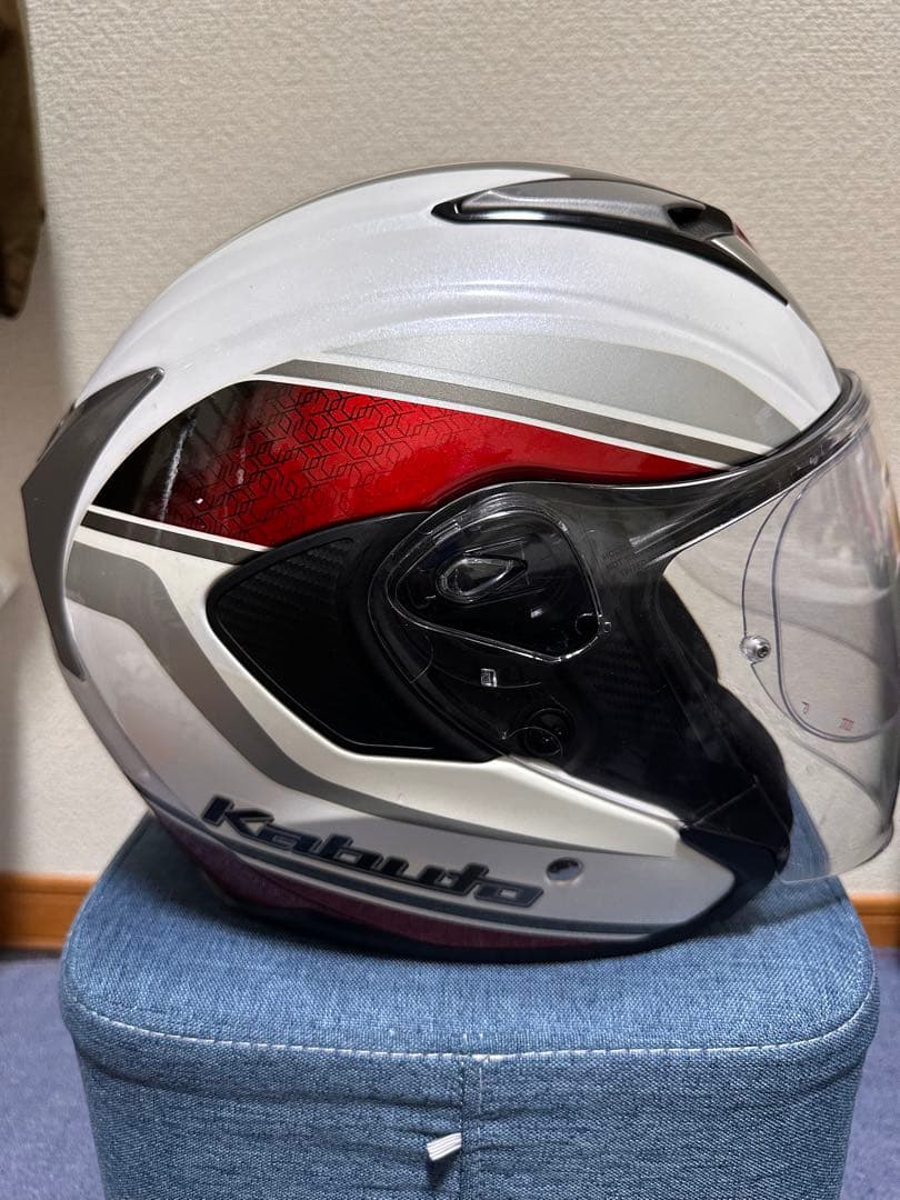 Kabuto エクシード　optionシールド付　赤/白　Mサイズ