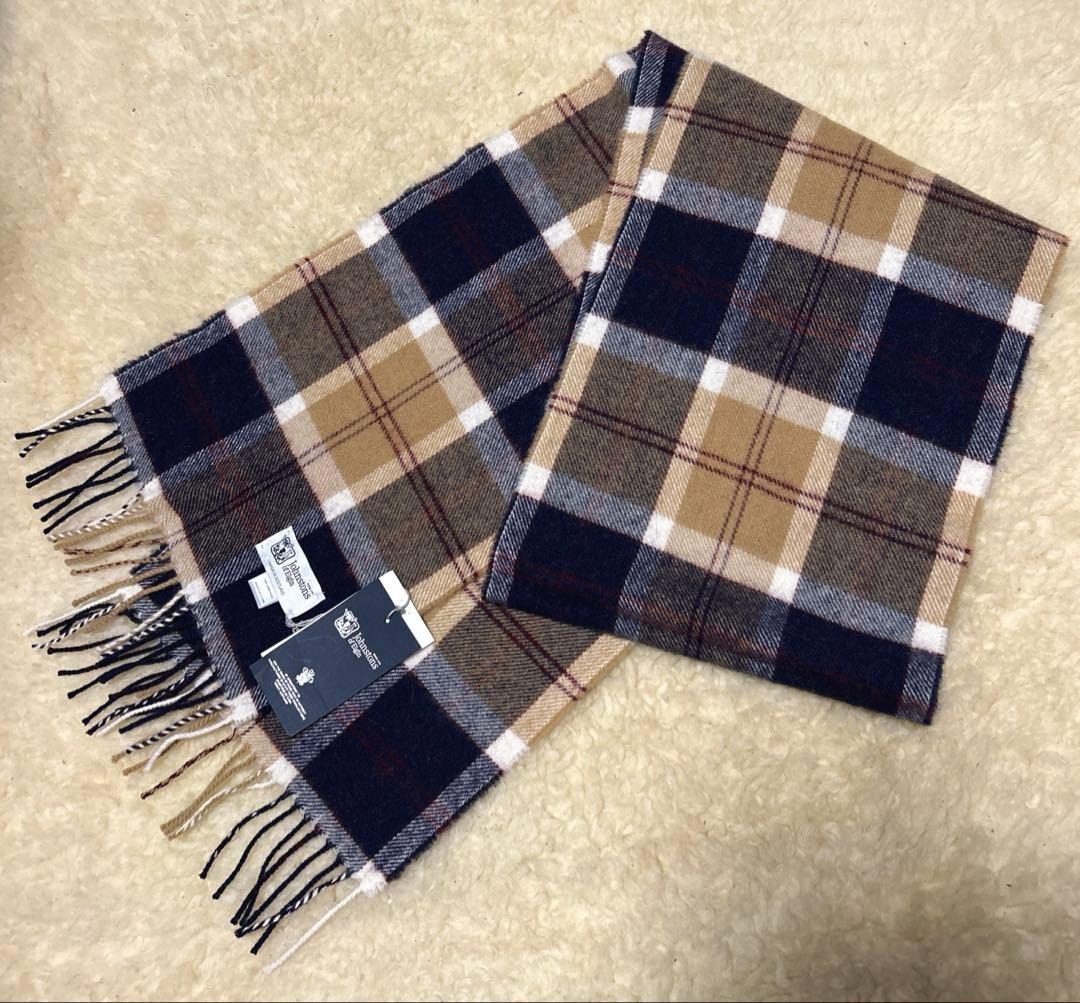 新品Johnstons of Elgin マフラー ユニセックス タグ付