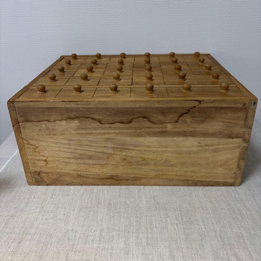 s*a様 整理木箱　引き出し　古家具　木製　マス目　小引き出し