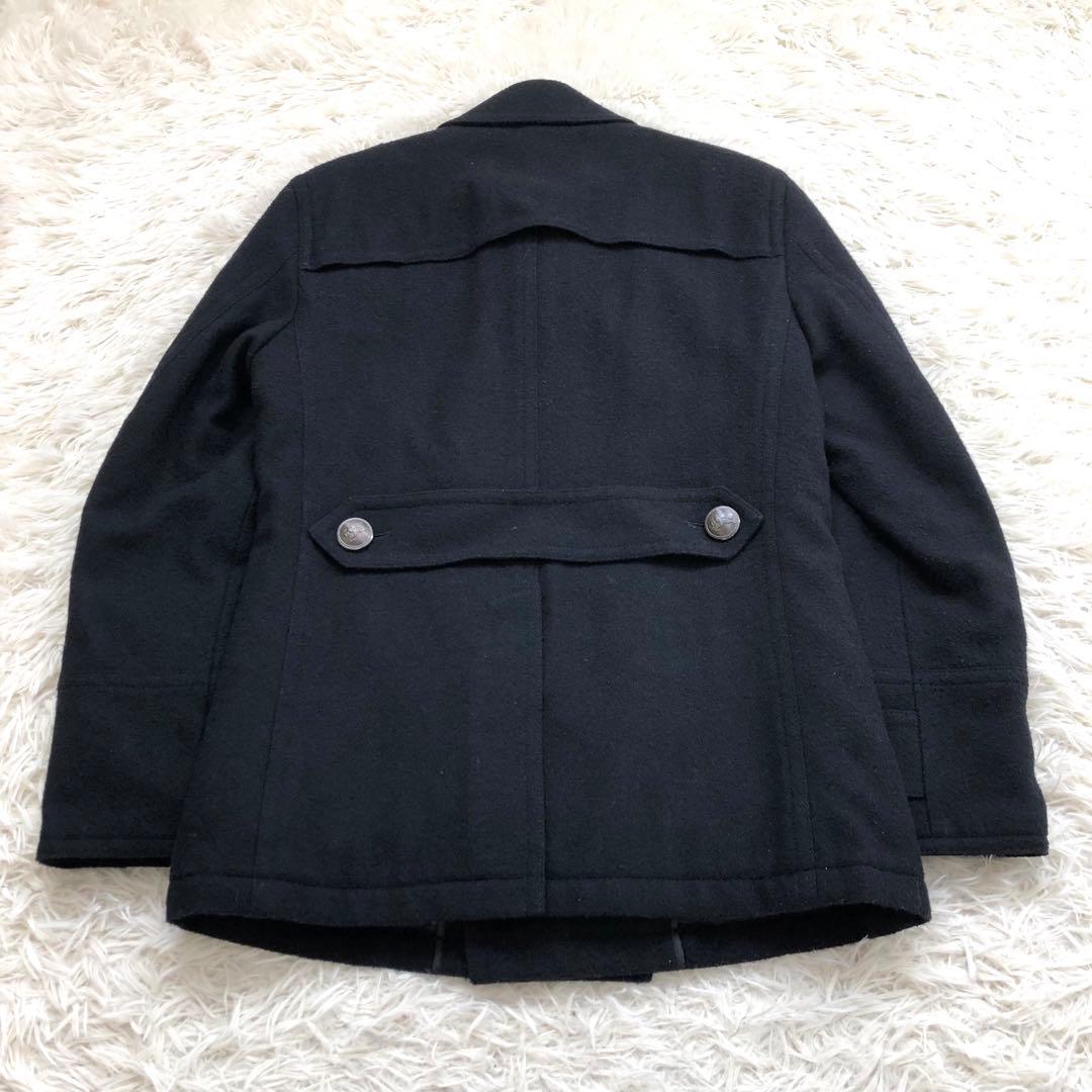 圧巻✨人気モデル　バーバリーブラックレーベル　ナポレオンコート　ロゴボタン