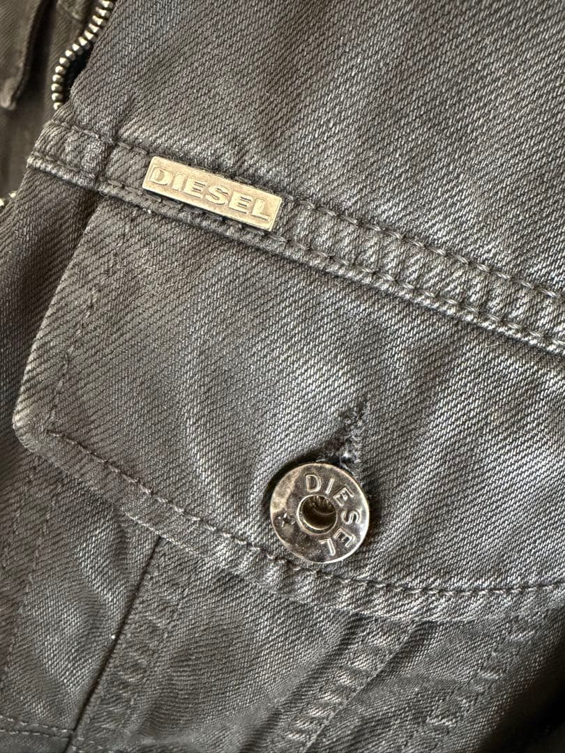 【美品】DIESEL デニムジャケット ブラック Mサイズ