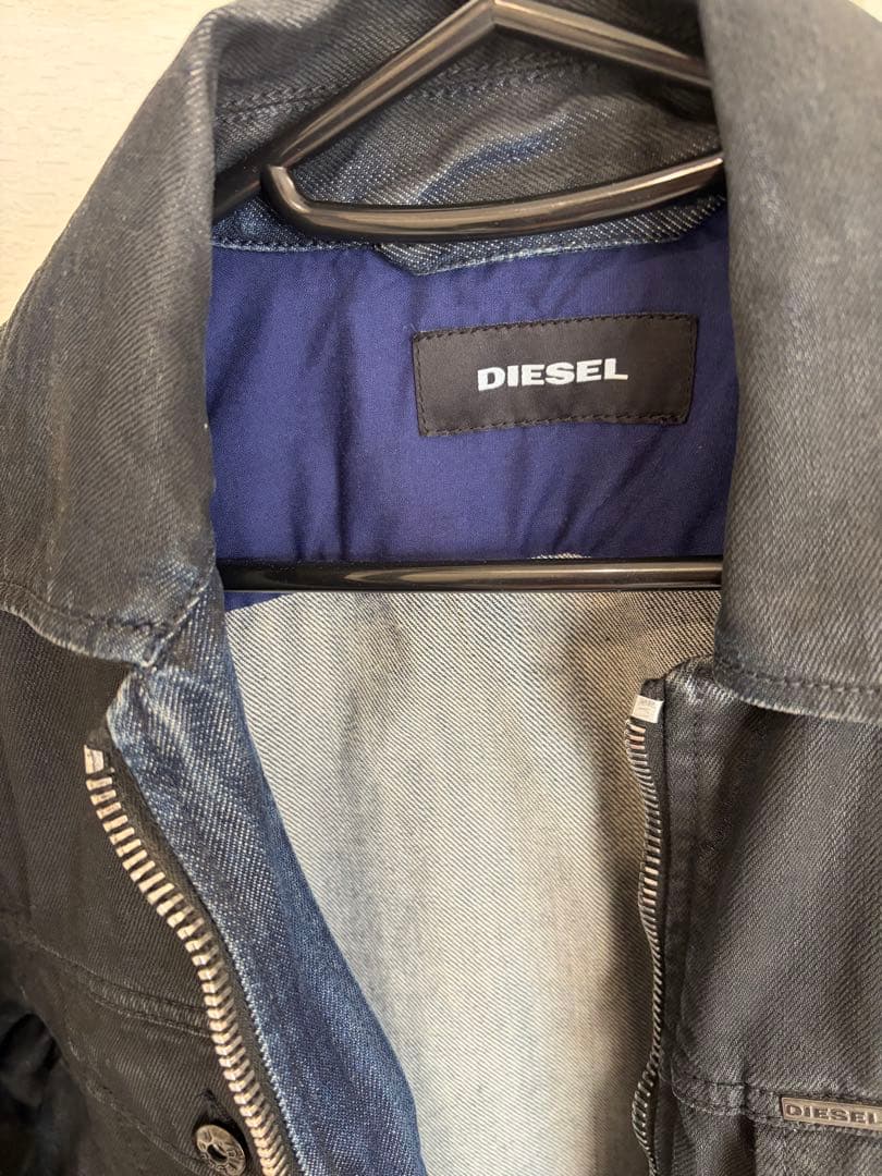 【美品】DIESEL デニムジャケット ブラック Mサイズ