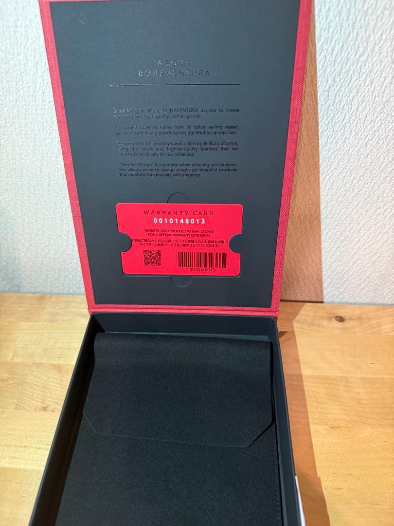 BONAVENTURA 手帳型 iPhone16proケース ブラック