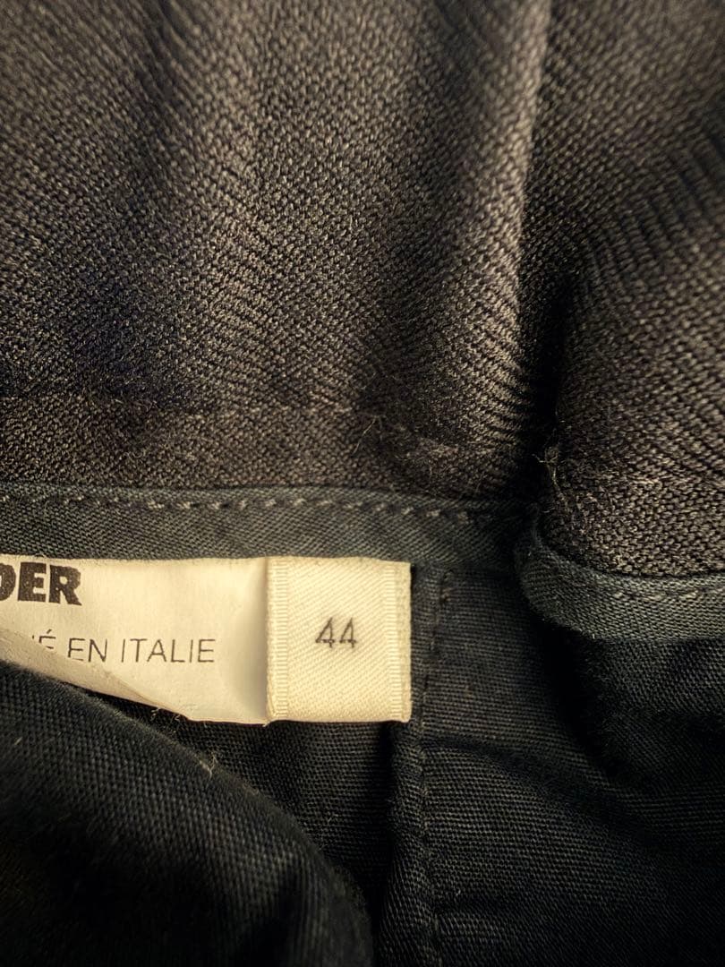 【定番】JIL SANDER ネイビー イージースラックスリラックスフィット