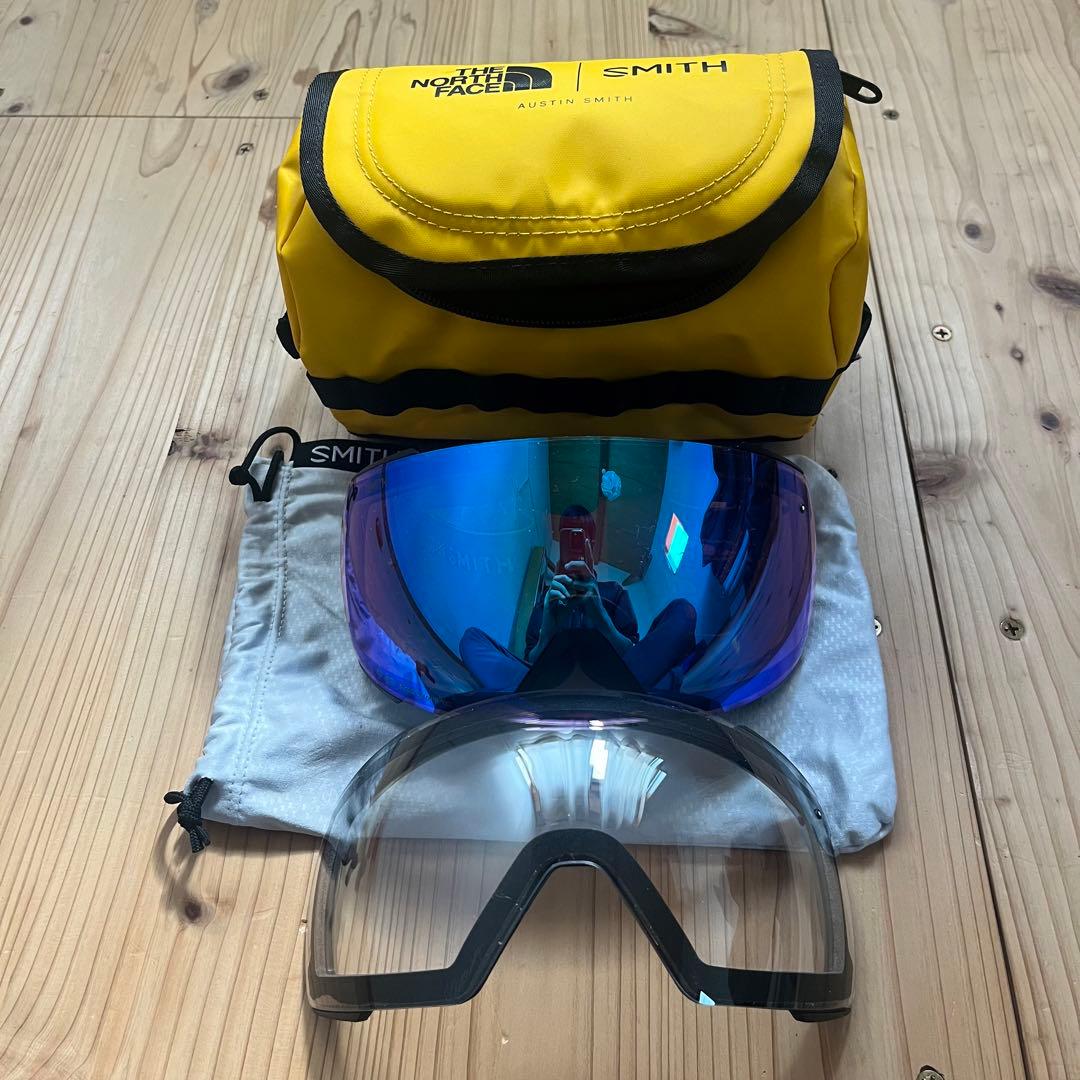 美品　スミス　I/O MAG ノースフェイス　希少　コラボモデル　調光レンズ