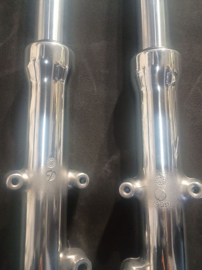 OH後未使用ゼファー400 純正フロントフォーク左右セット インナーチューブ新品